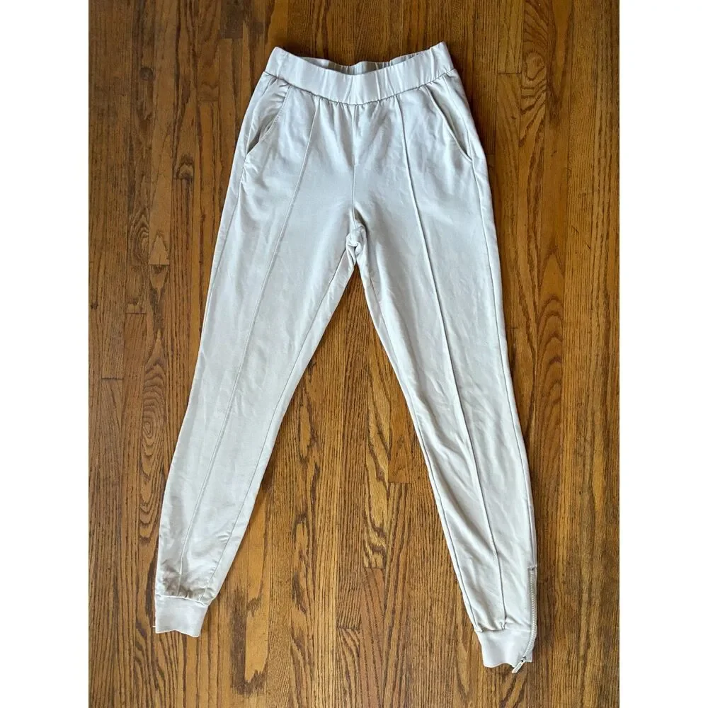 Alo Yoga Cream Gym Yoga Active Sports Sweatpants Trousers  Women's Size XS